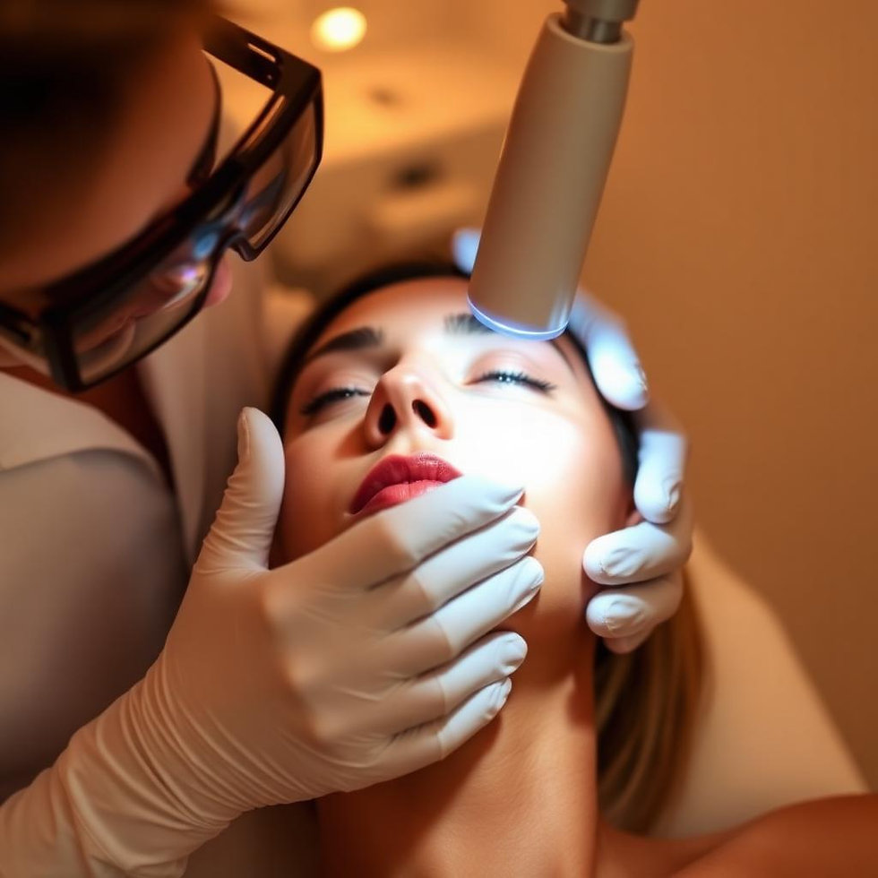 Laserbehandling i ansigtet hos FS Derma Clinic